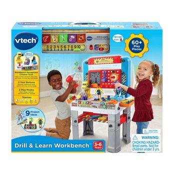 VTech Drill Learn Workbench With Tools for Preschoolers